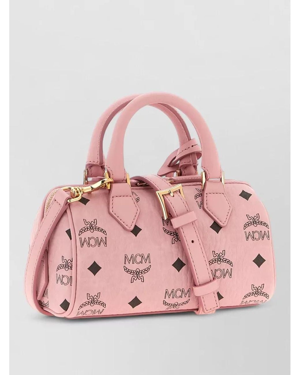 MCM Pink Ella Mini Shoulder Bag
