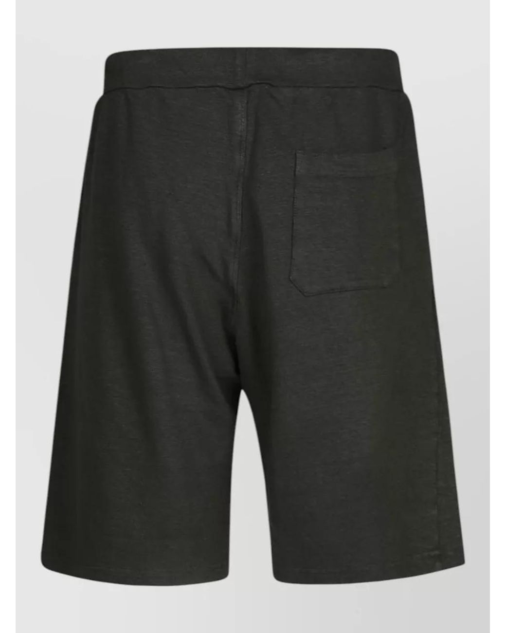 Original Vintage Black Linen Blend Deck Shorts for men