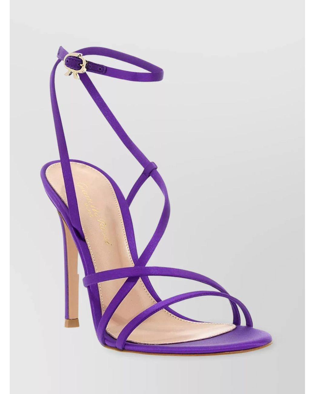 Gianvito Rossi Purple Fabric Sandals