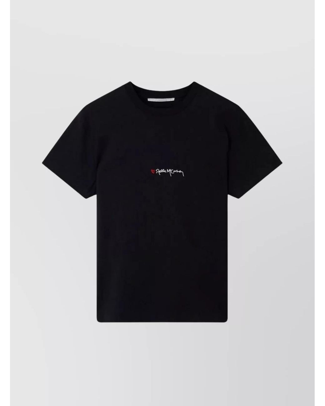 Stella McCartney Black Logo Print Cotton Oversize T-Shirt