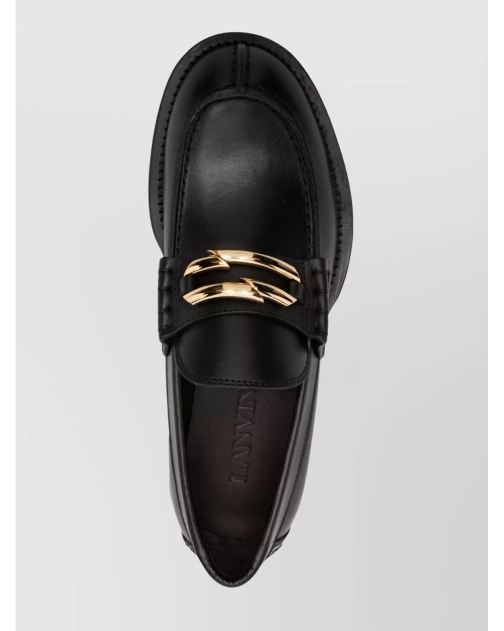 Lanvin Black Leather Loafers