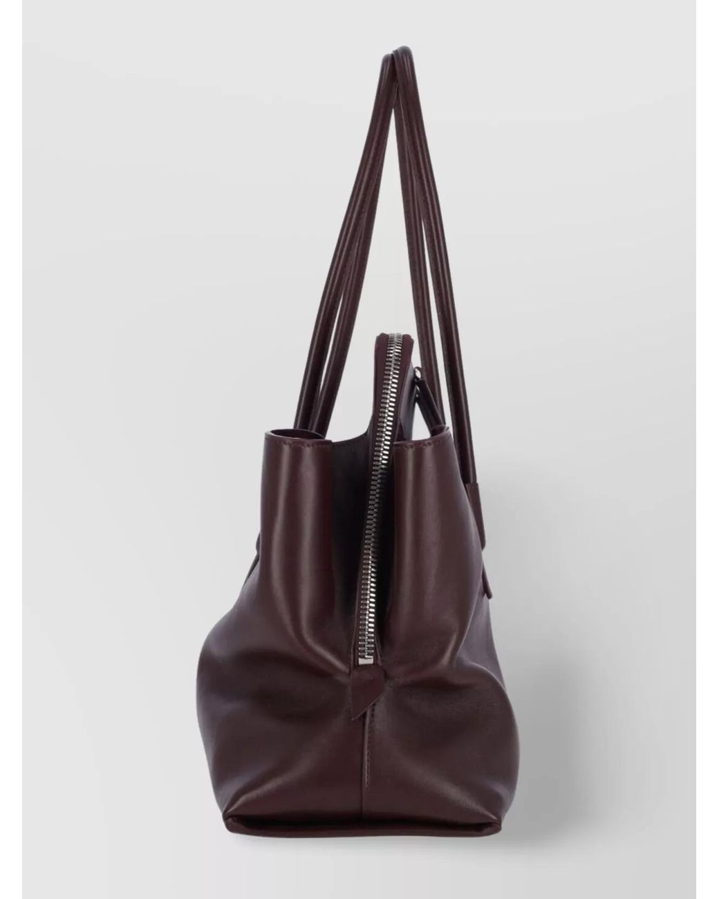 The Attico Brown Medium Leather Shoulder Bag