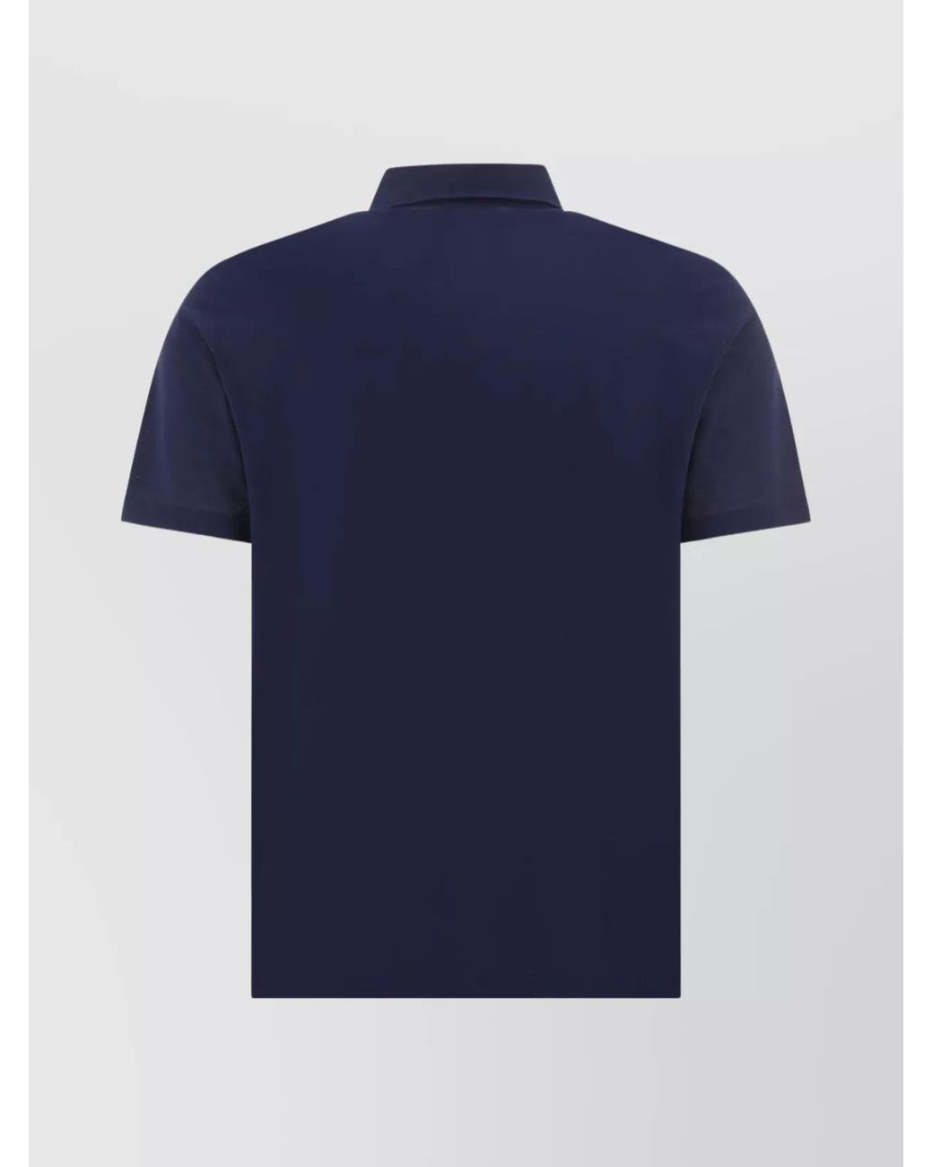 Herno Blue Cotton Short-Sleeve Polo Shirt for men