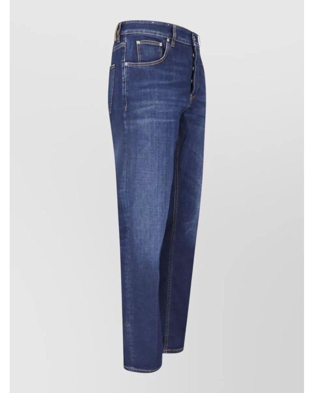 PT Torino Blue Straight-Leg Denim Jeans for men