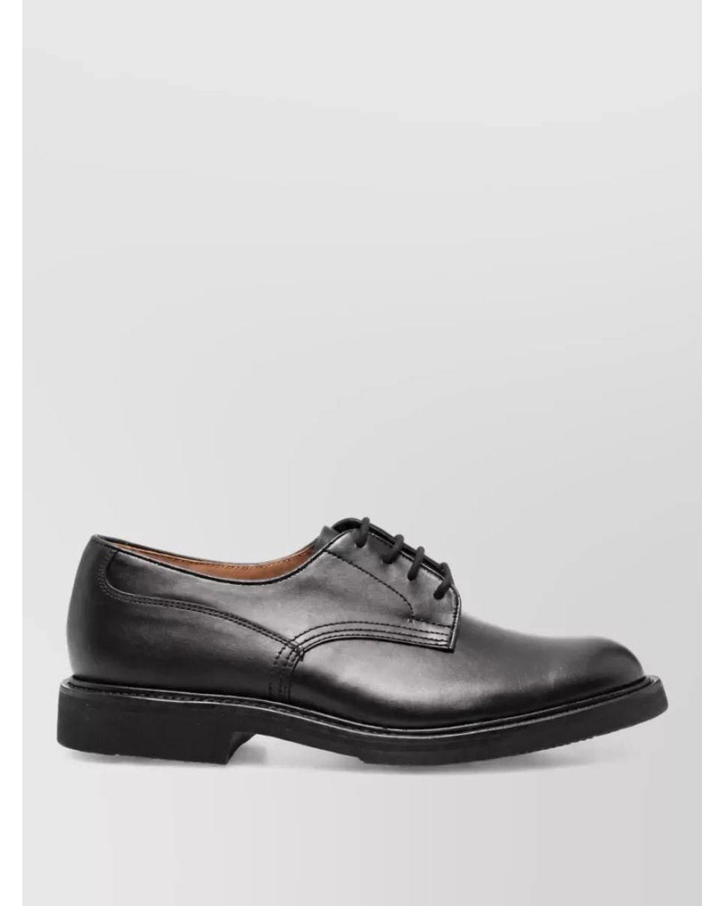 Tricker's Gray Leather Derby Shoes for men