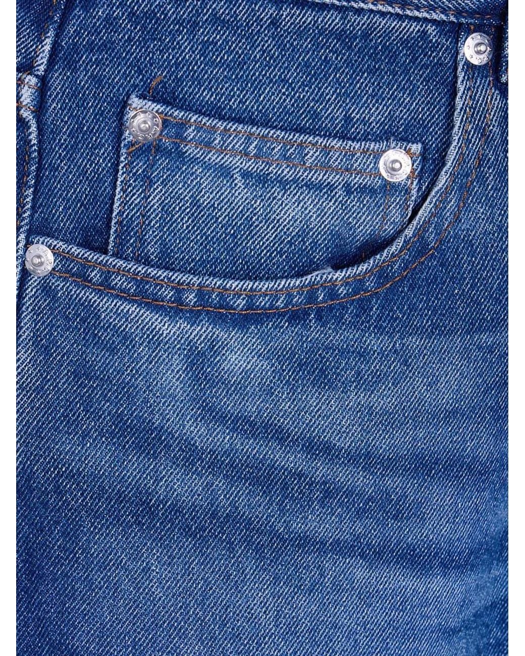 A.P.C. Blue Denim Fairfax Straight-Leg Jeans for men