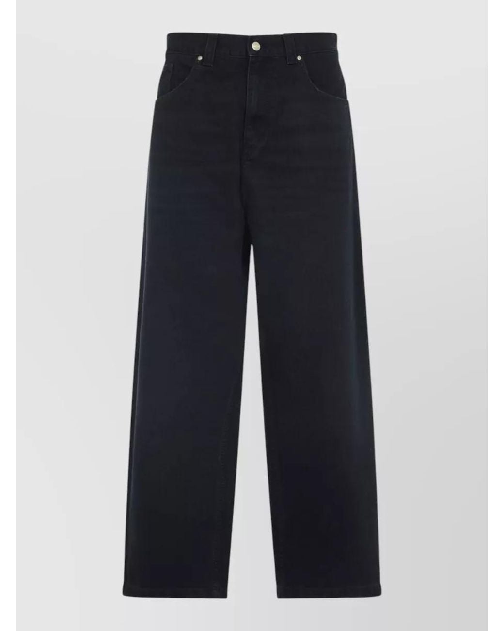 Carhartt Blue Organic Cotton Wide-Leg Trousers for men