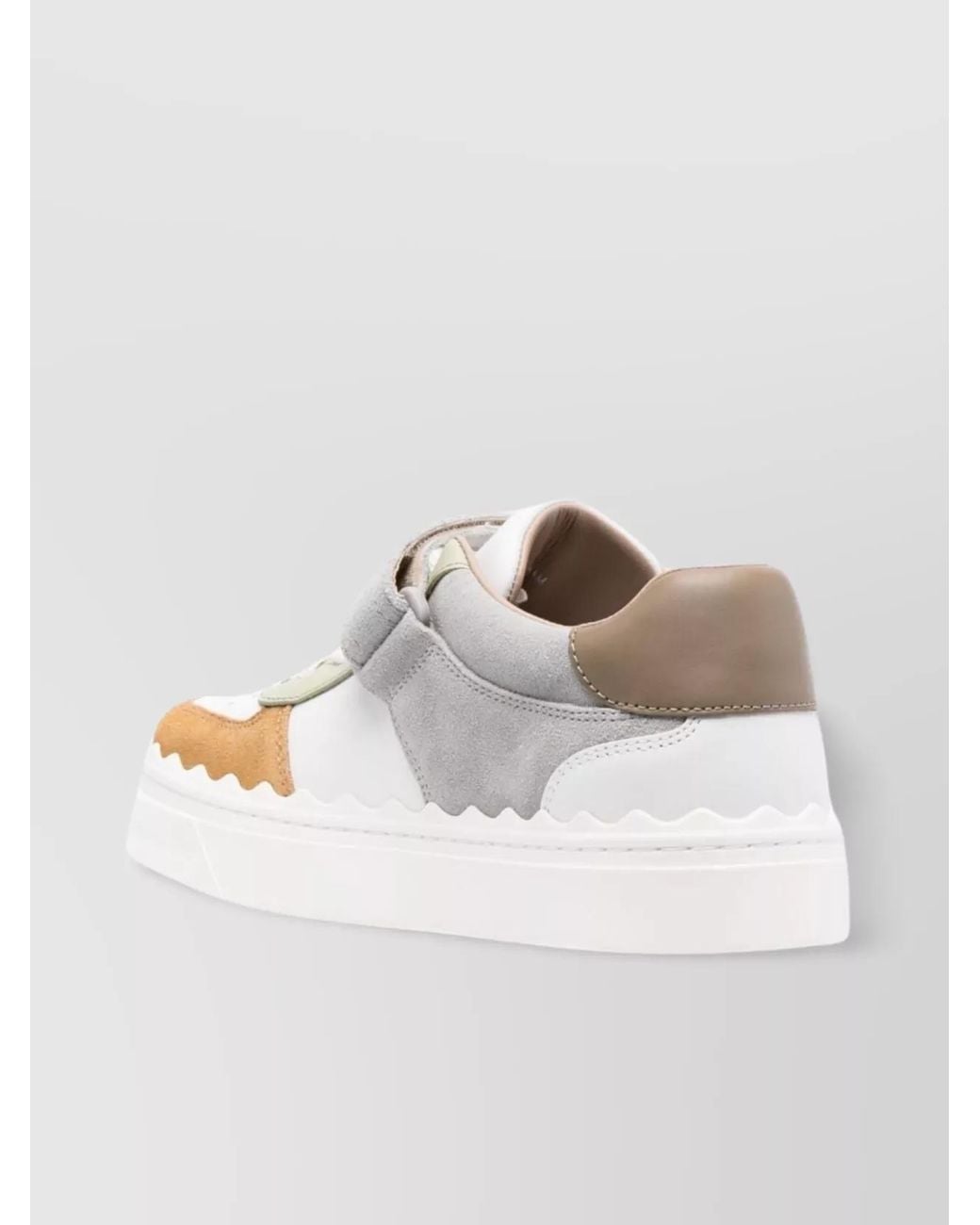 Chloé White Leather Low-Top Sneakers