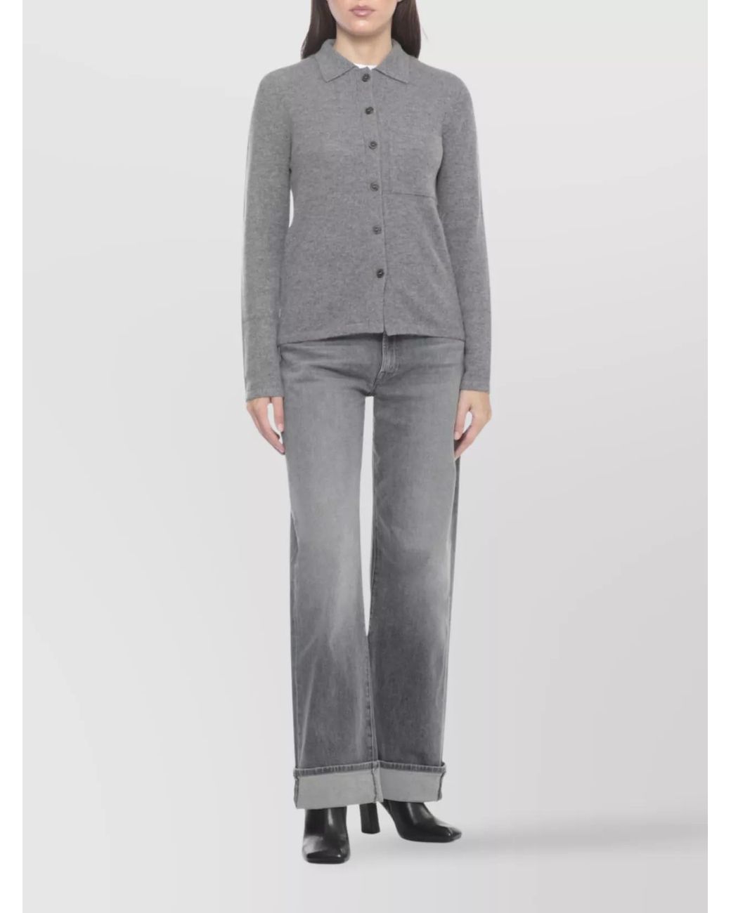 Ash Black Leather Ankle Boots