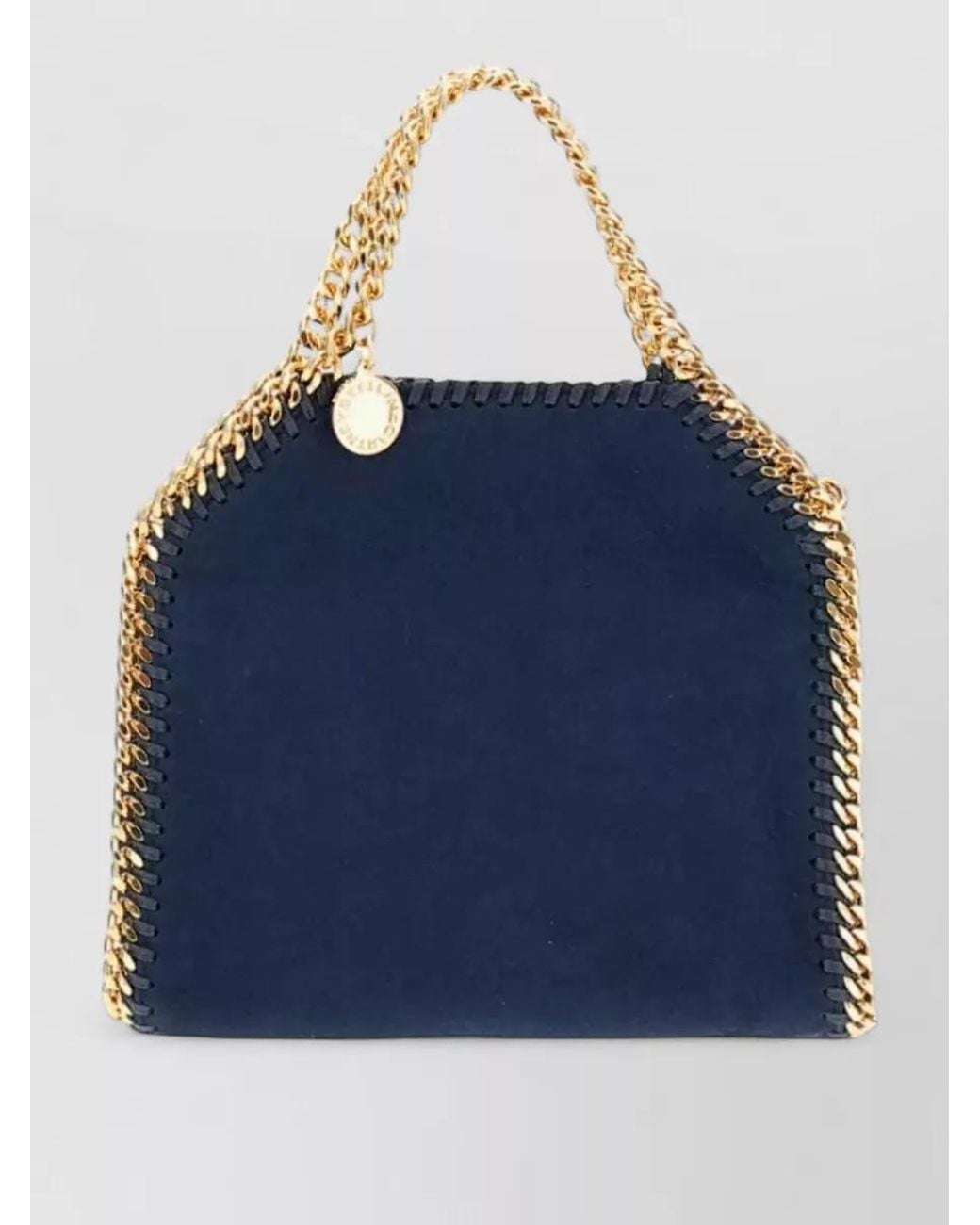 Stella McCartney Blue Falabella Tiny Alter Suede Cross-Body Bag