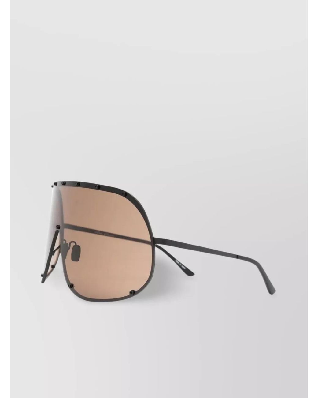 Rick Owens Natural Oversized Shield Sunglasses for men