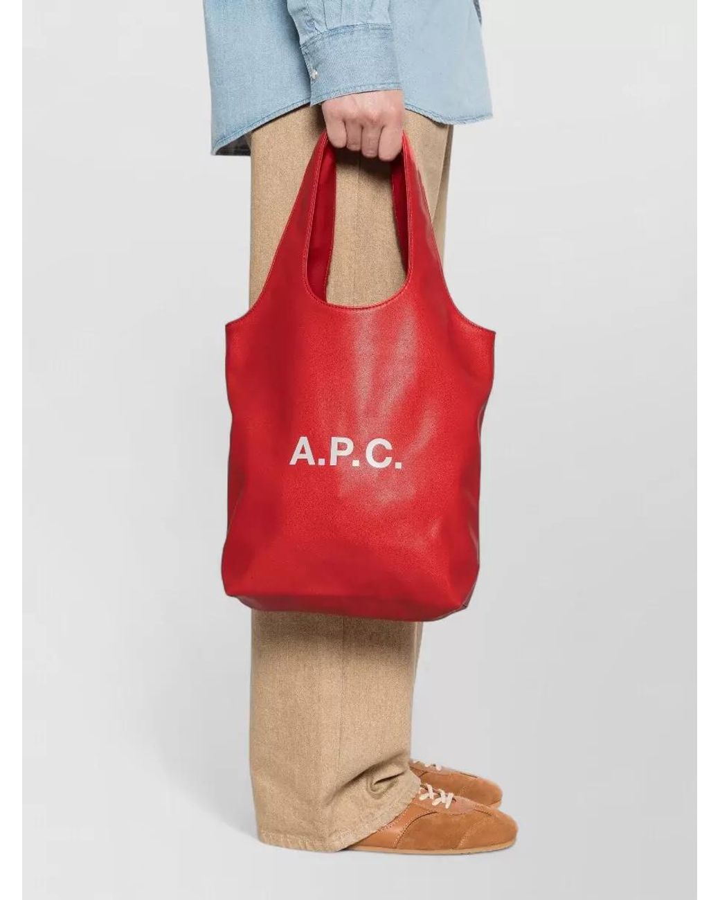 A.P.C. Red Ninon Small Shoulder Bag