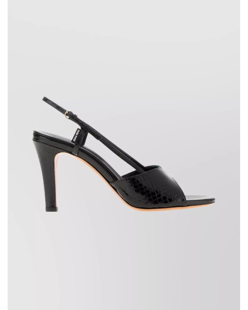 Miu Miu Metallic Leather Sandals