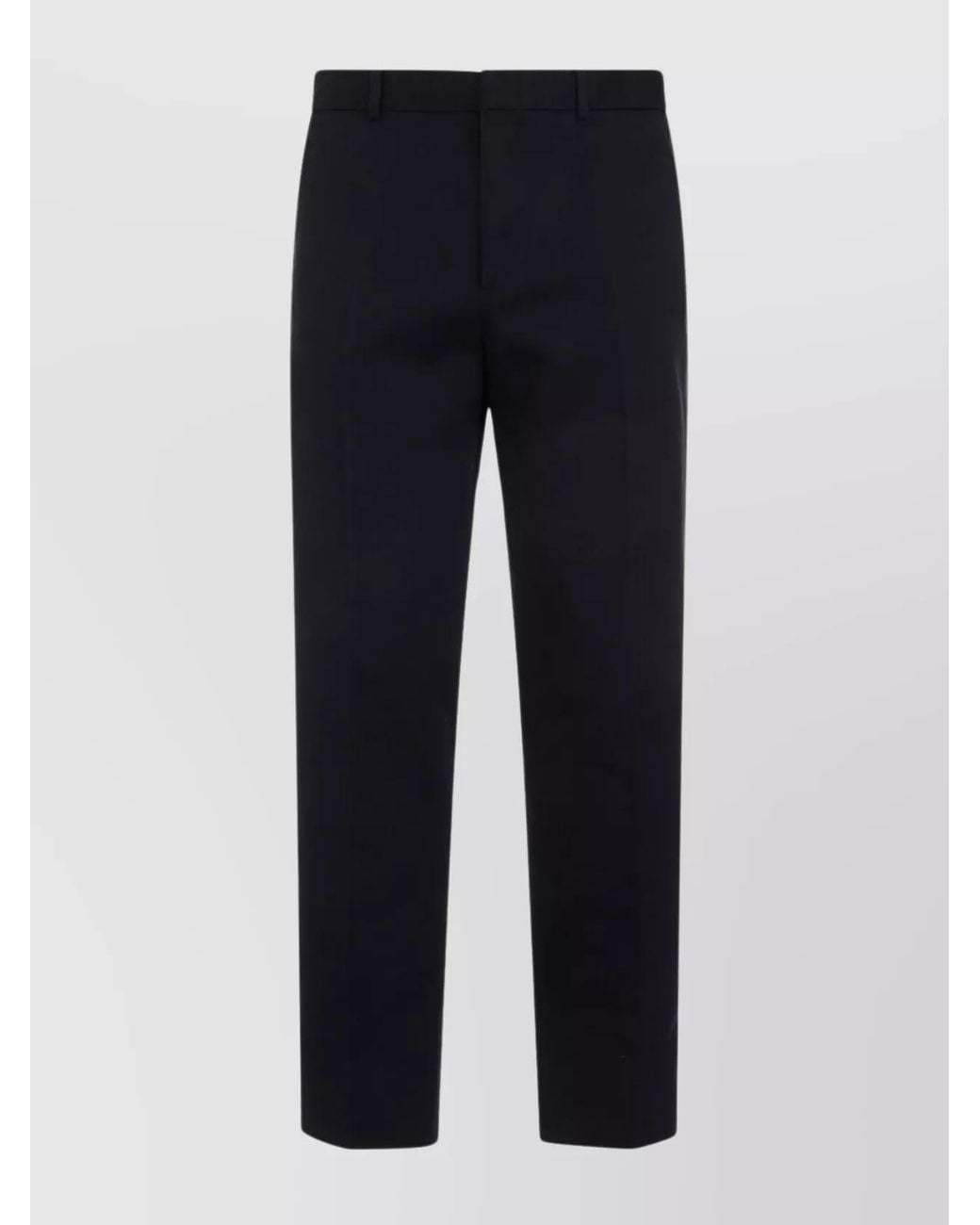 Gucci Blue Cotton Straight-Leg Chino Trousers for men