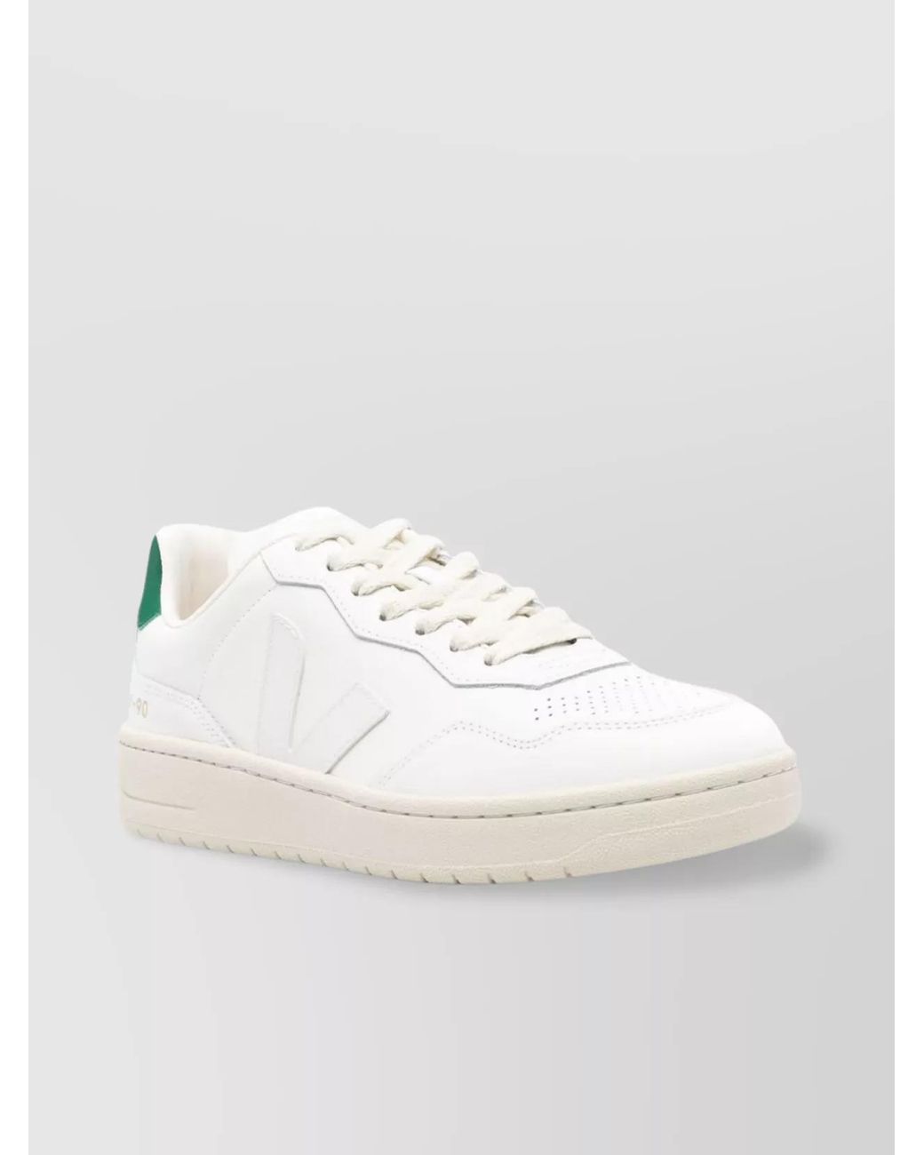 Veja Natural Leather Panelled Low-Top Sneakers