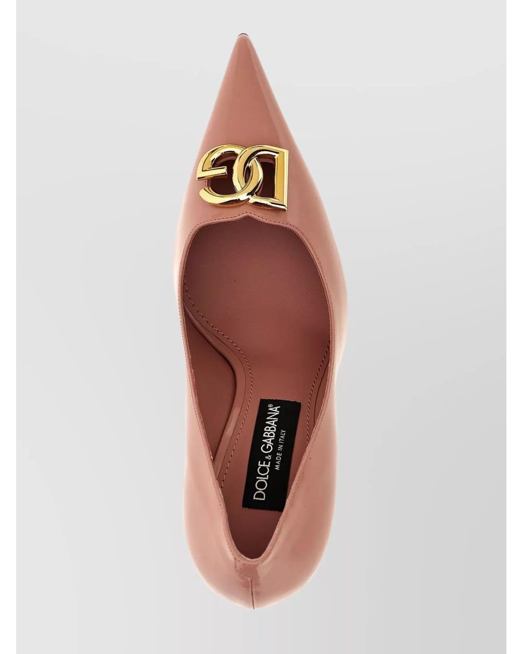 Dolce & Gabbana Pink Leather Lollo Pumps