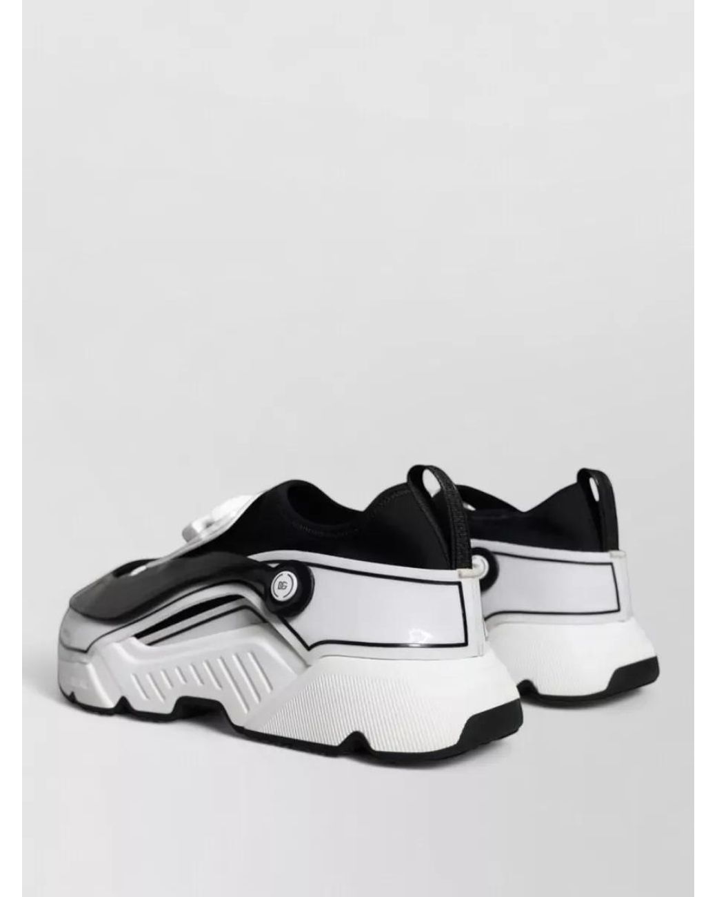 Dolce & Gabbana Gray Leather Slip-On Sneakers for men