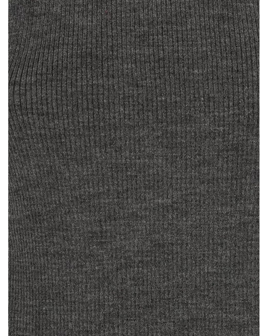 Thom Browne Gray Wool T-Shirt