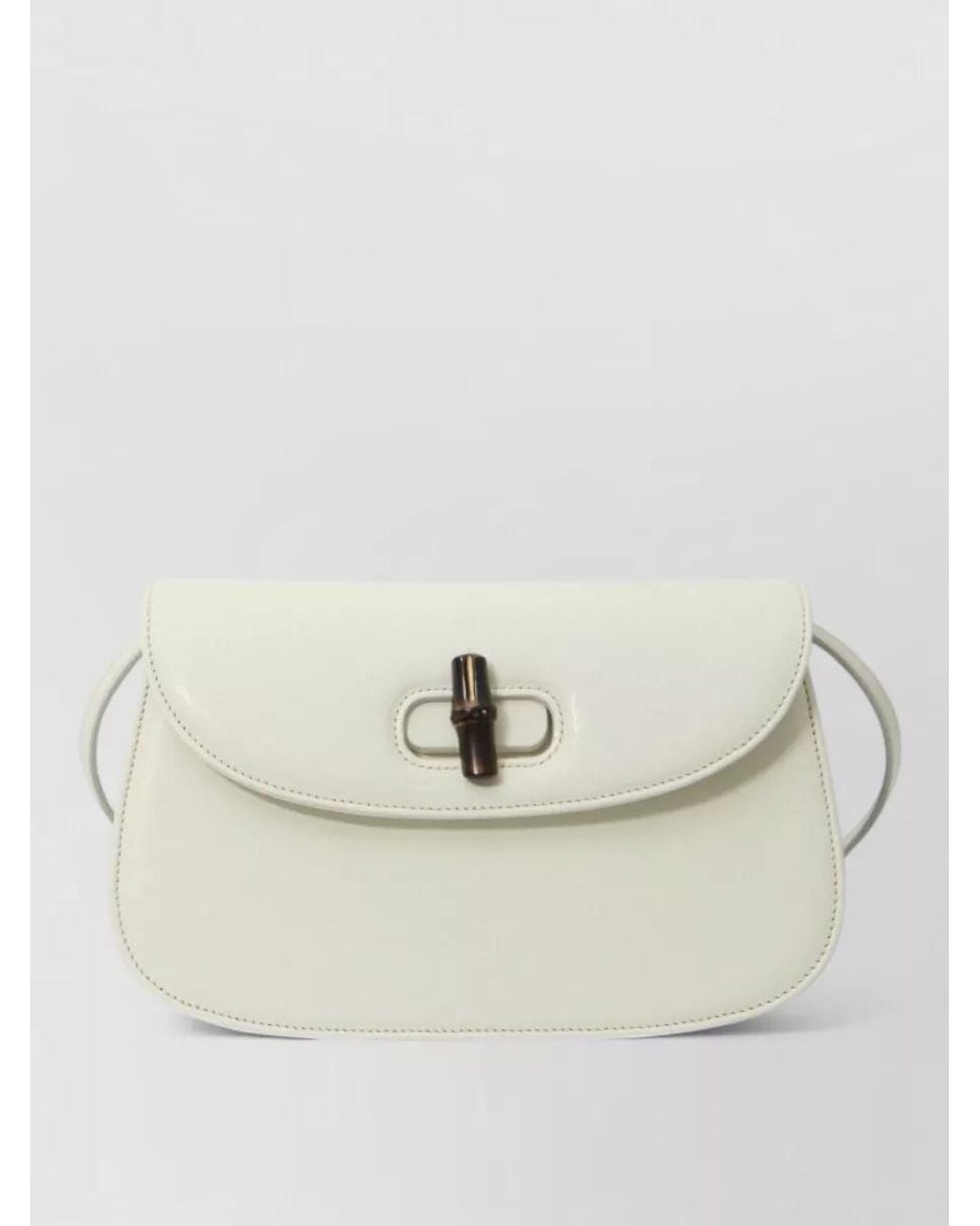 Gucci Natural Bamboo Small Leather Cross-Body Bag