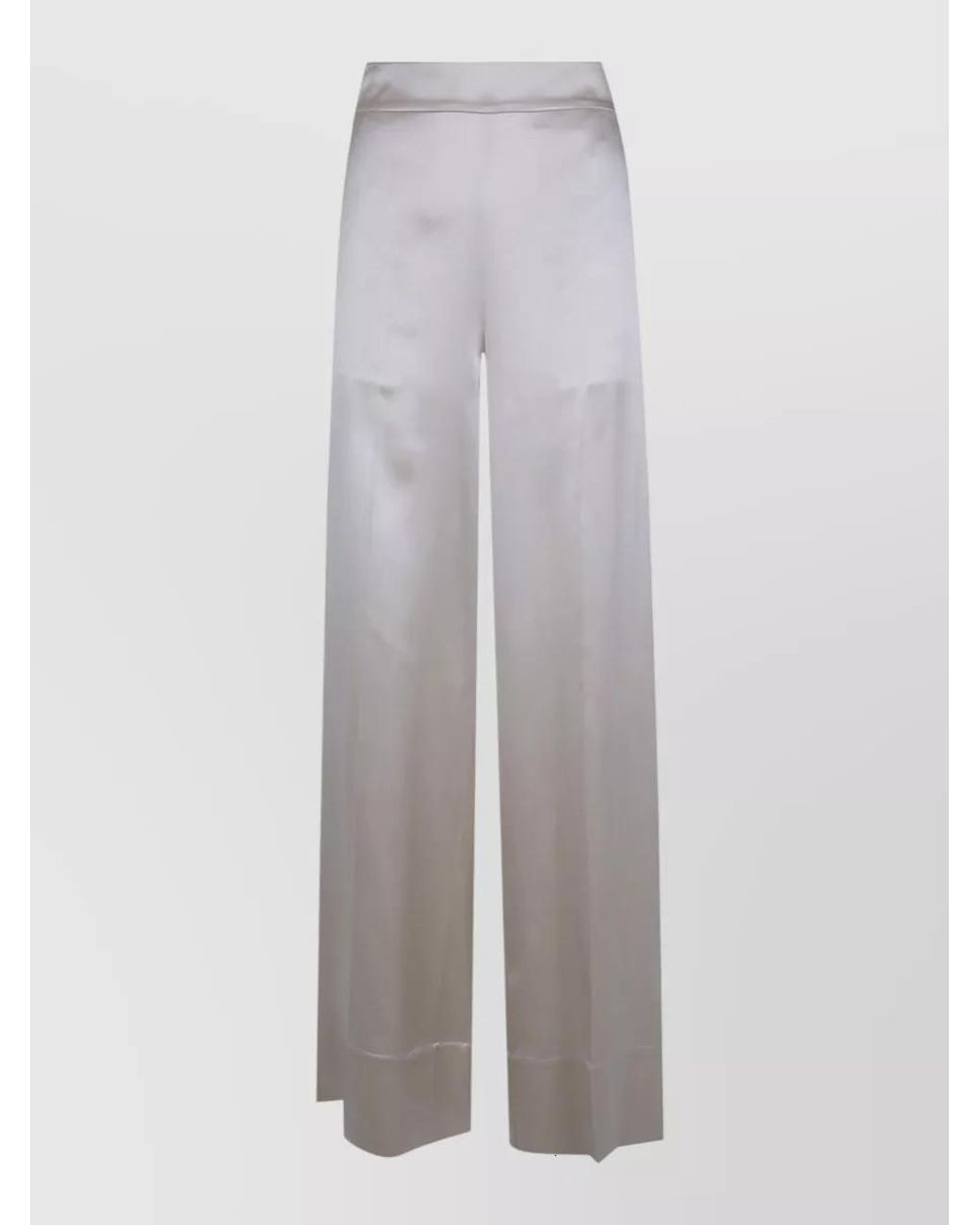 Joseph Gray Silk Satin Trousers