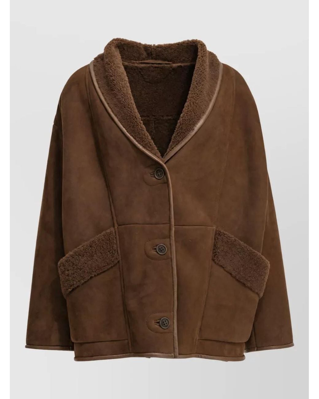 Salvatore Santoro Brown Shearling Jacket