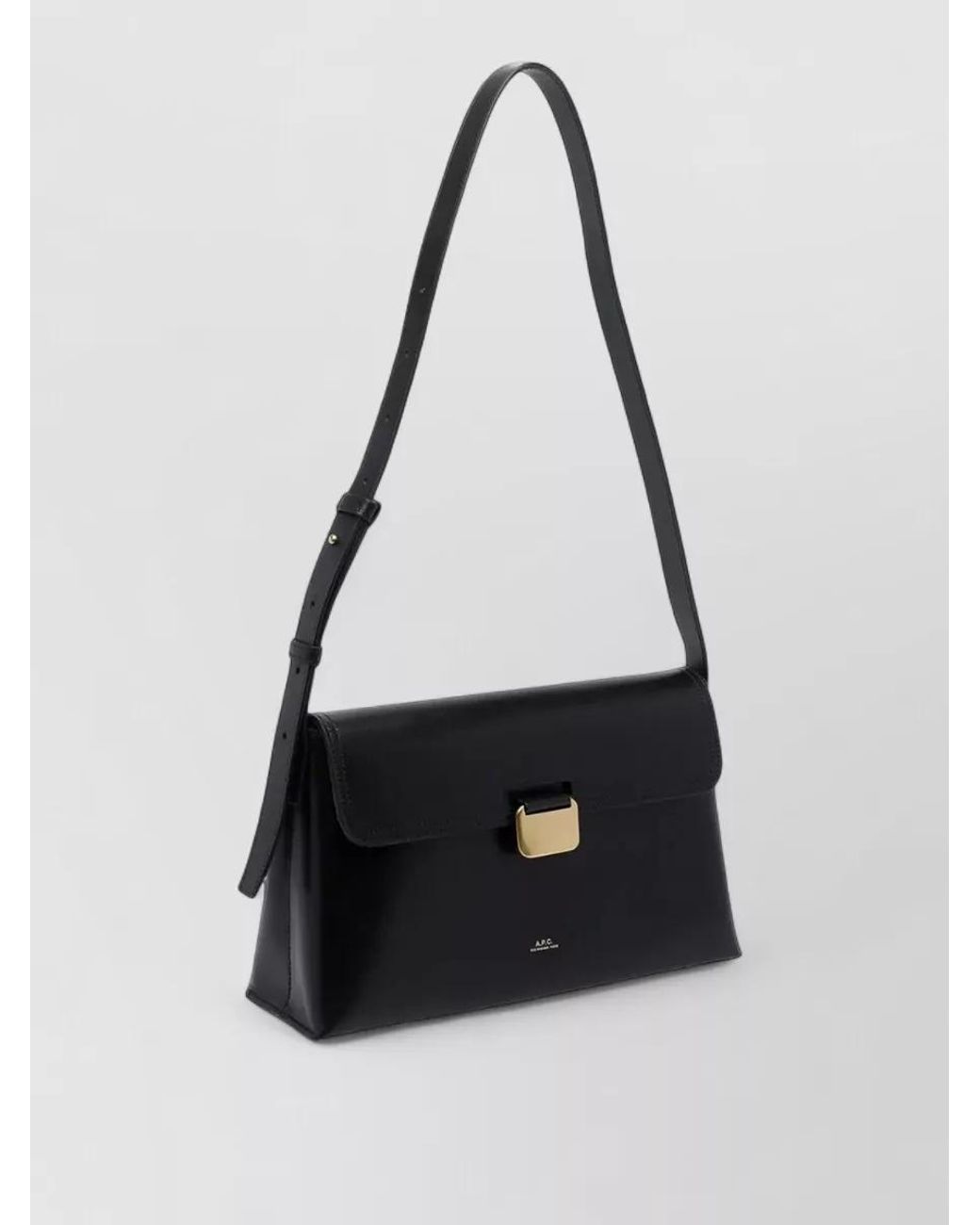 A.P.C. White Sac Leather Clutch Bag
