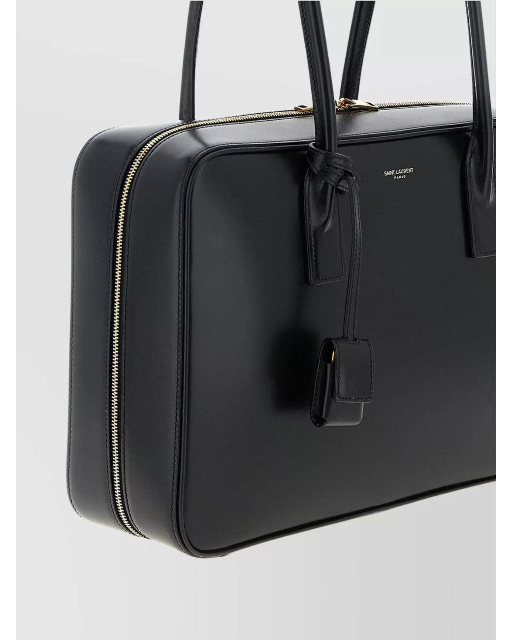 Saint Laurent Black Sac De Jour Lamb Leather Shoulder Bag
