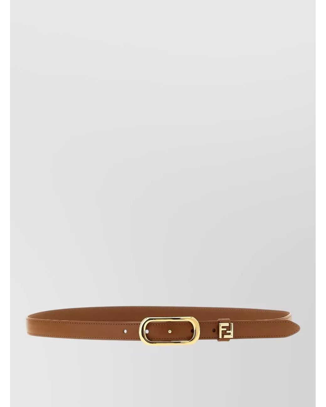Fendi Brown Leather Belt