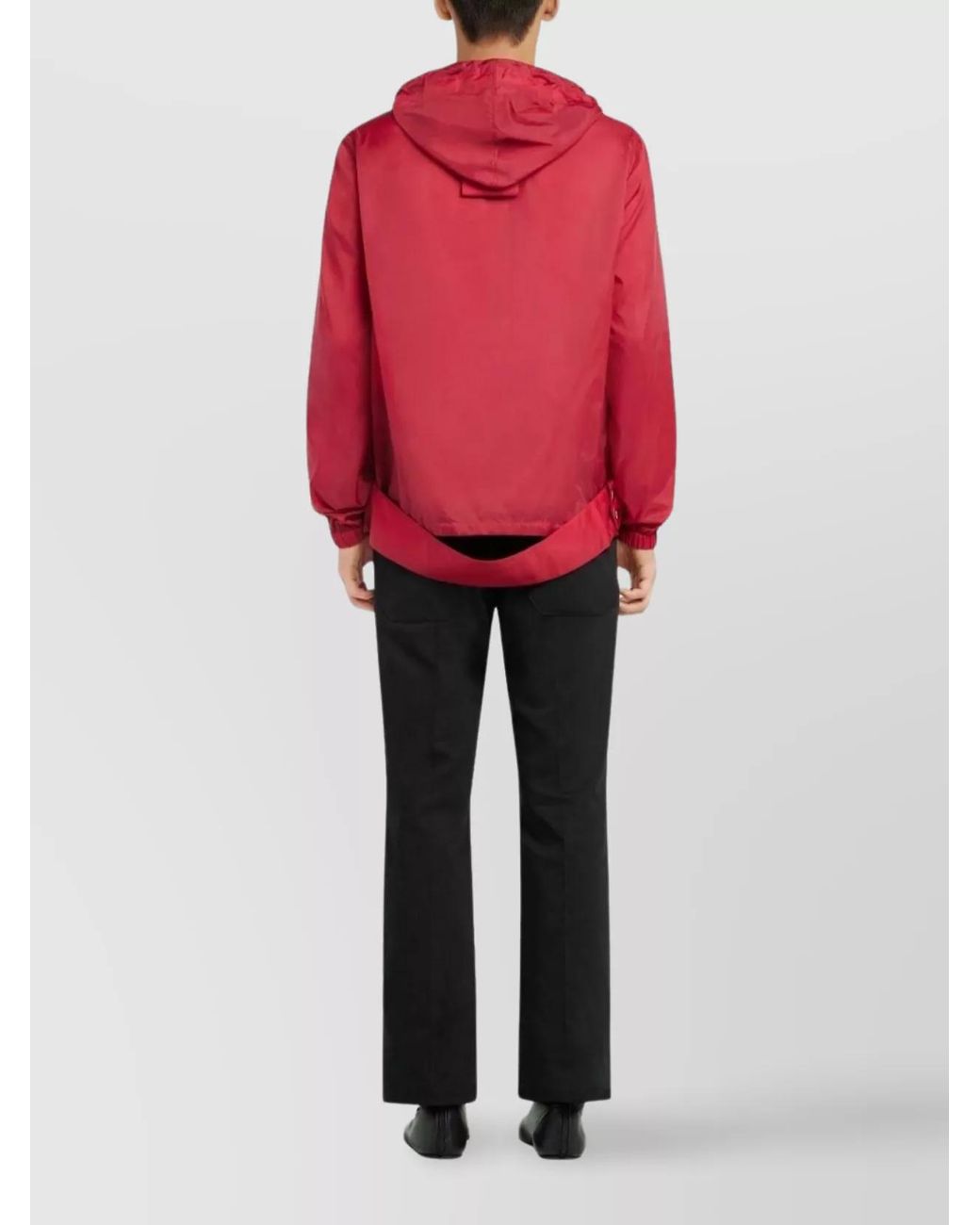 Courreges Red Hooded Bomber Jacket