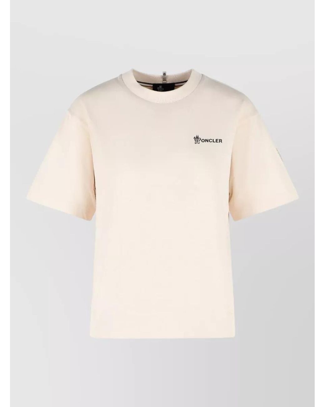 Moncler Natural Cotton T-Shirt