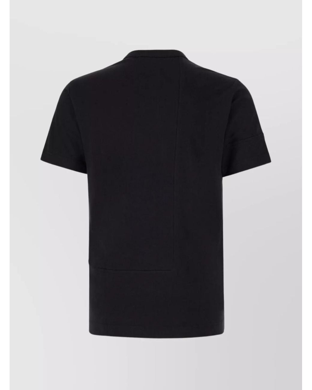 Comme des Garçons Black Crew-Neck Plain Cotton T-Shirt for men