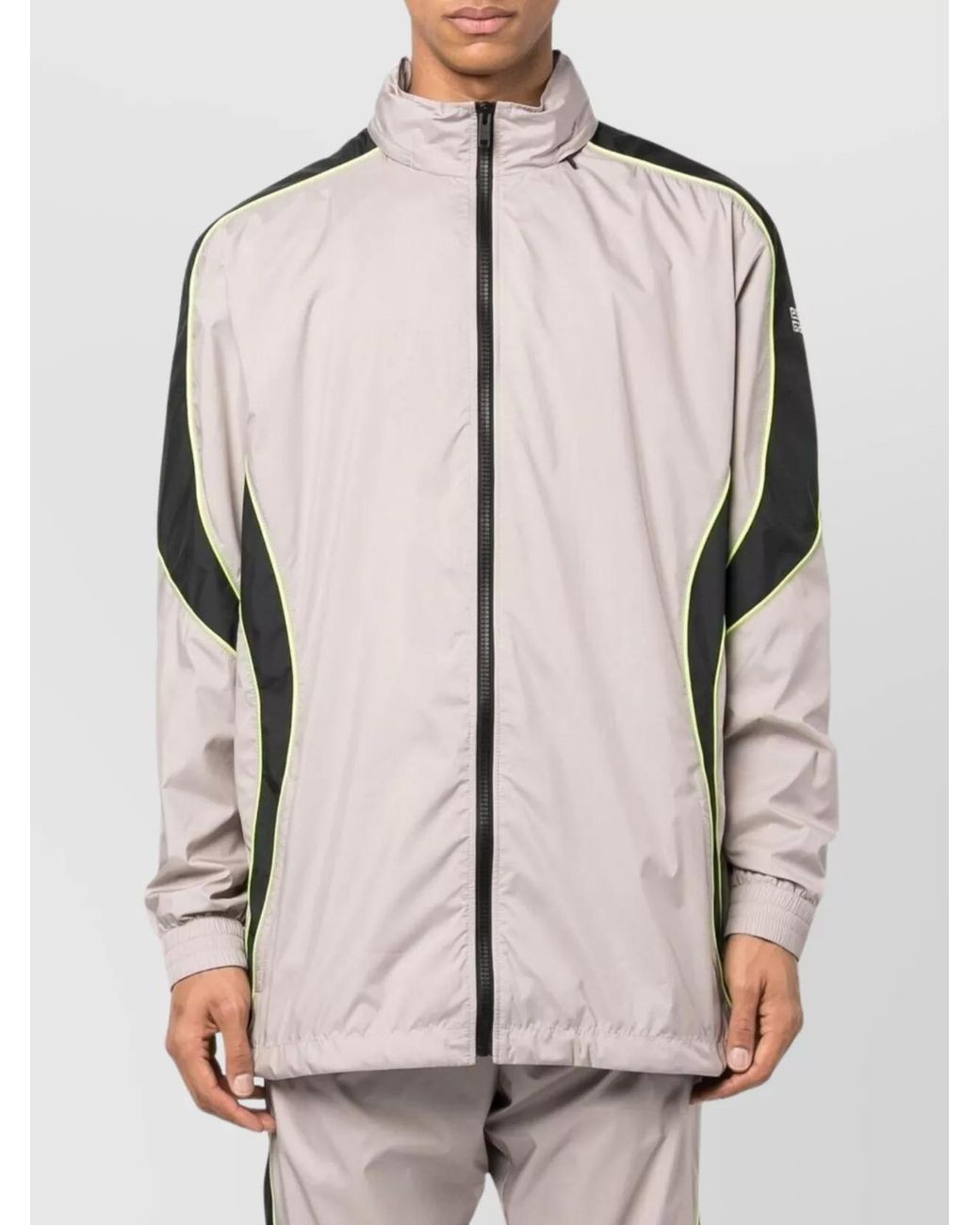 Givenchy Pink Leather Oversized Logo-Print Zip-Up Jacket for men