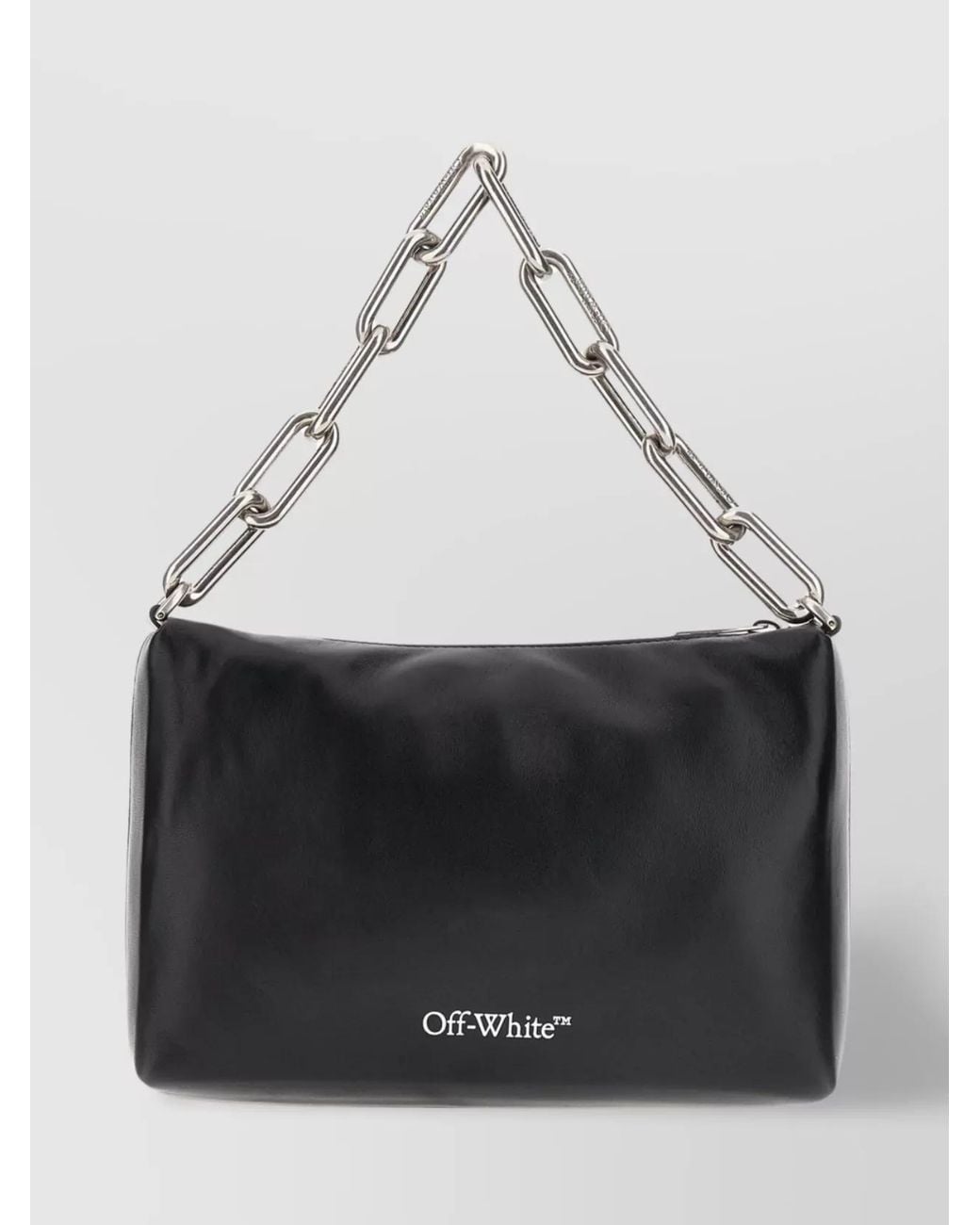 Off-White c/o Virgil Abloh Black Jackhammer Leather Shoulder Bag