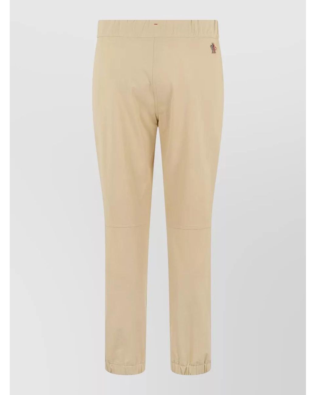 Moncler Natural Slim-Fit Ankle-Length Straight-Leg Track Pants