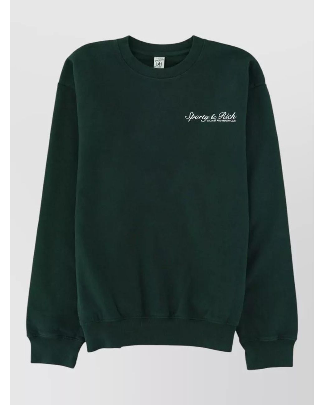 Sporty & Rich Green Logo Sweatshirt