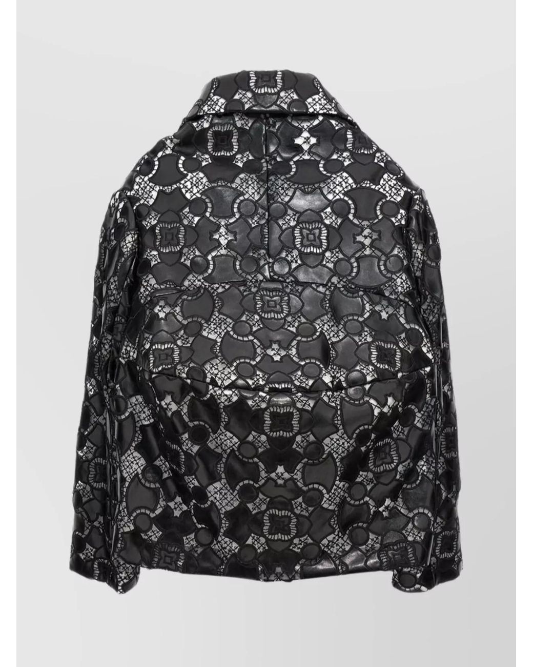 Comme des Garçons Gray Lace Fitted Jacket
