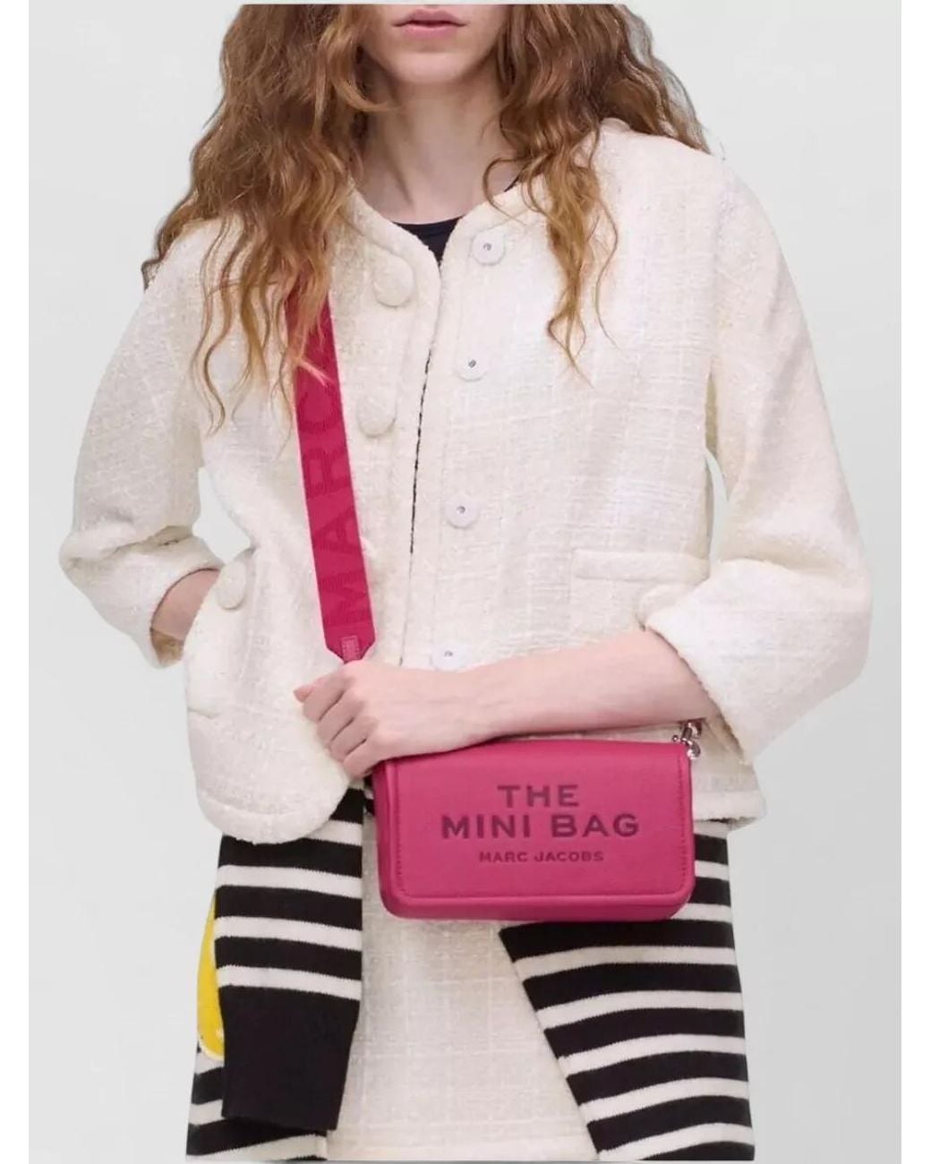 Marc Jacobs Pink The Mini Sack Leather Cross-Body Bag