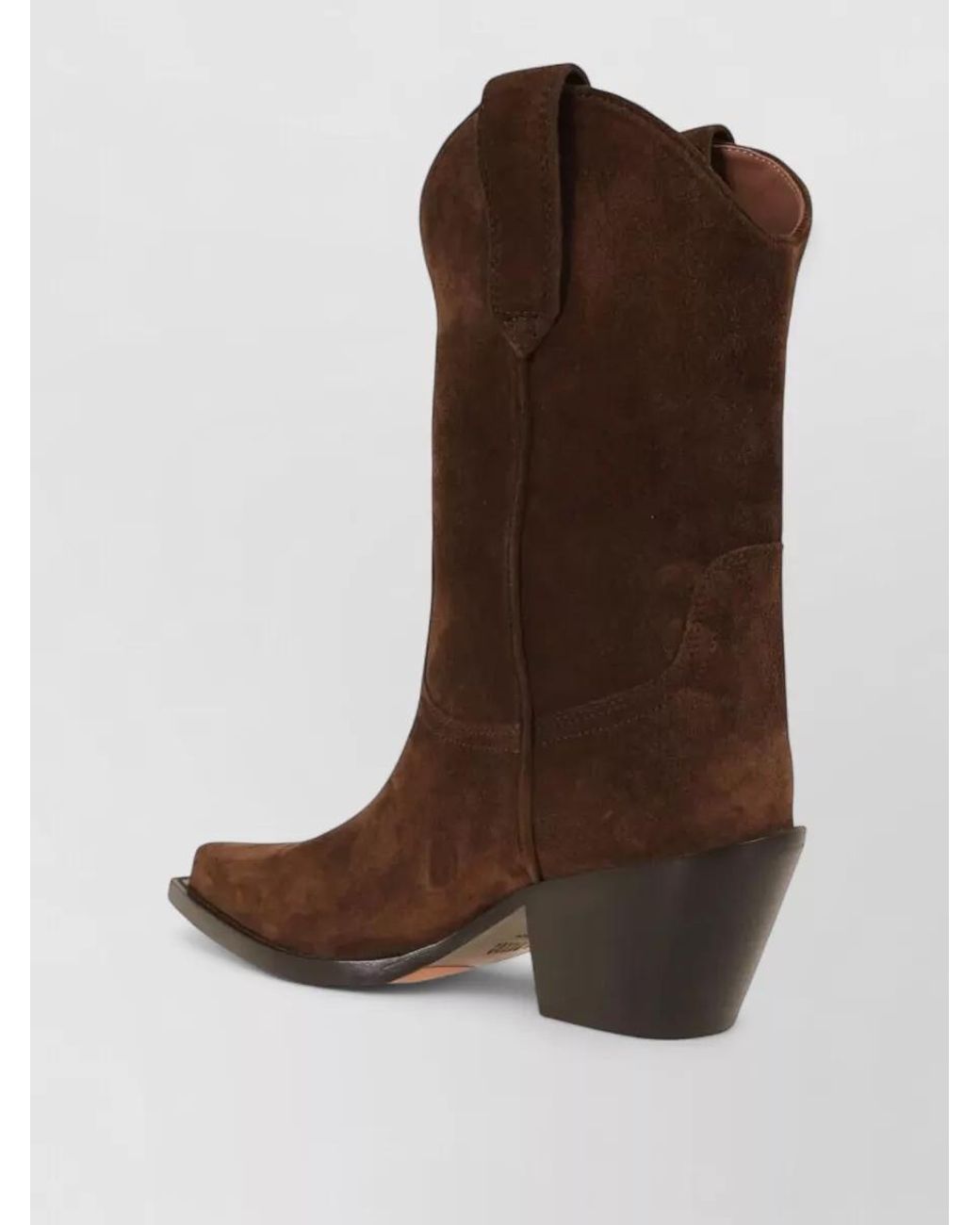 Paris Texas Brown Leather Dakota Mid Boots