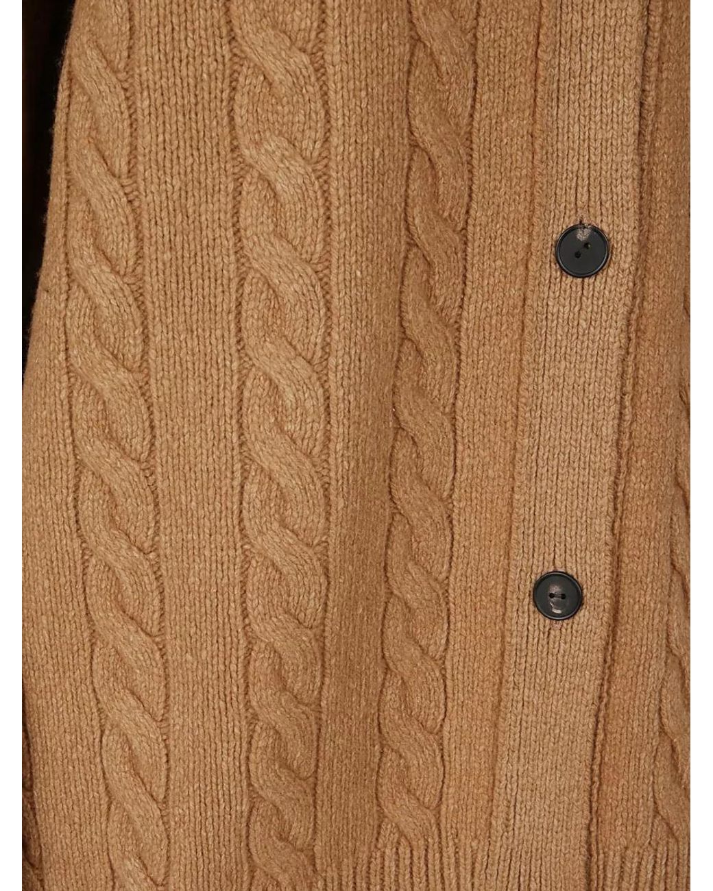 The Row Brown Fine-Knit Cardigan