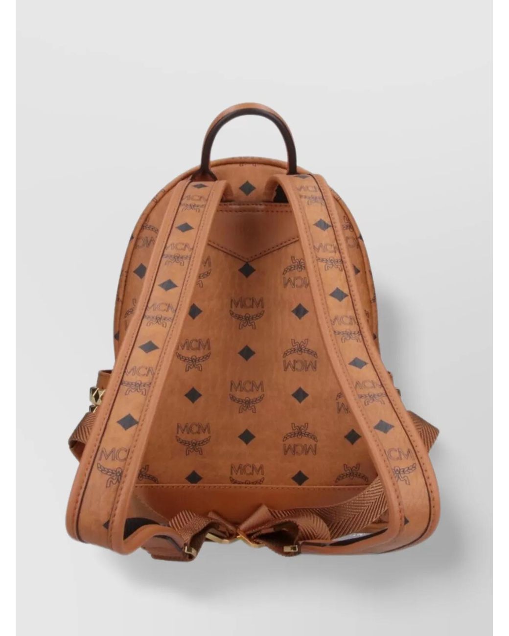 MCM Brown Printed Mini Backpack for men