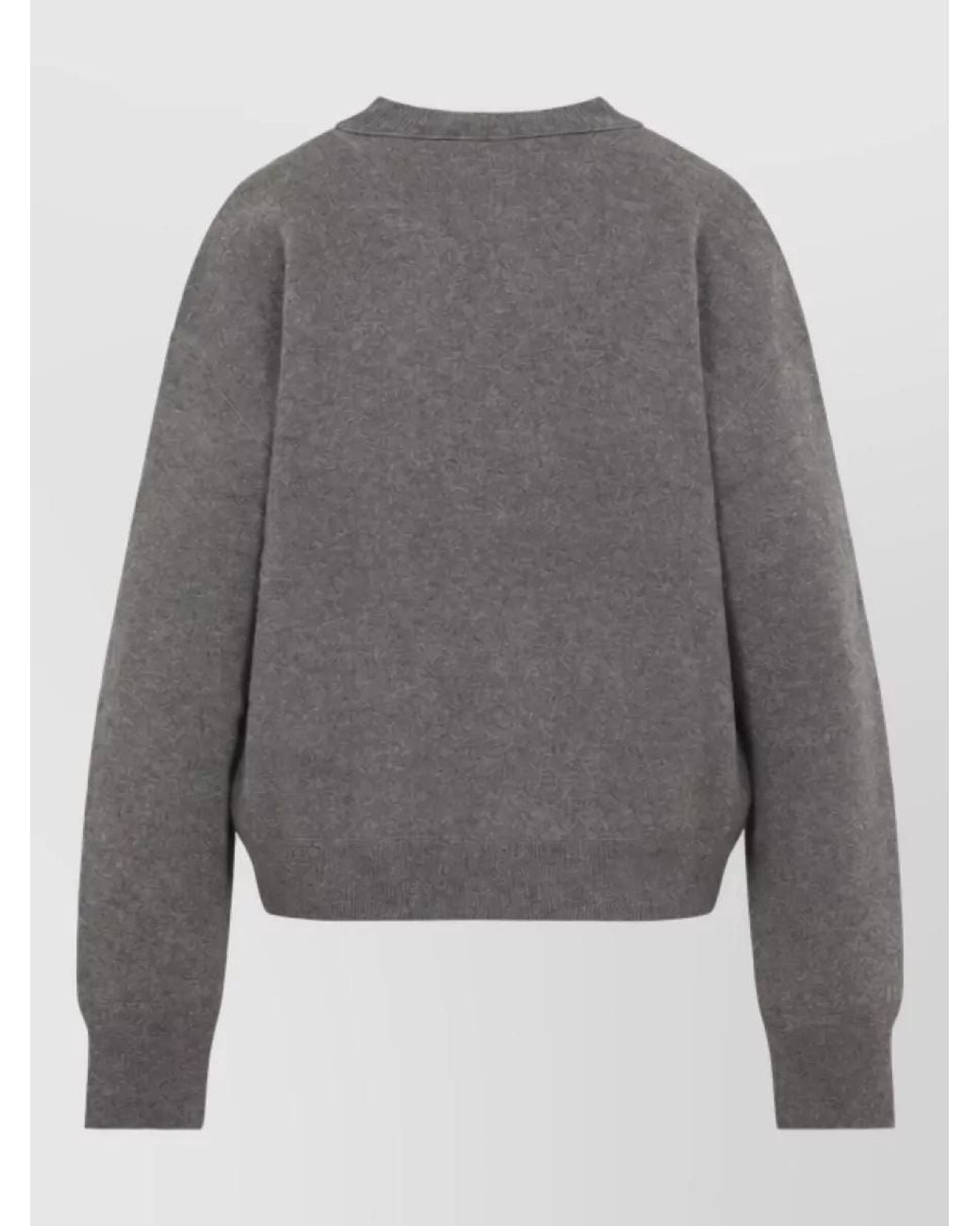 Studio Nicholson Gray Cashmere Wool Crewneck Jumper