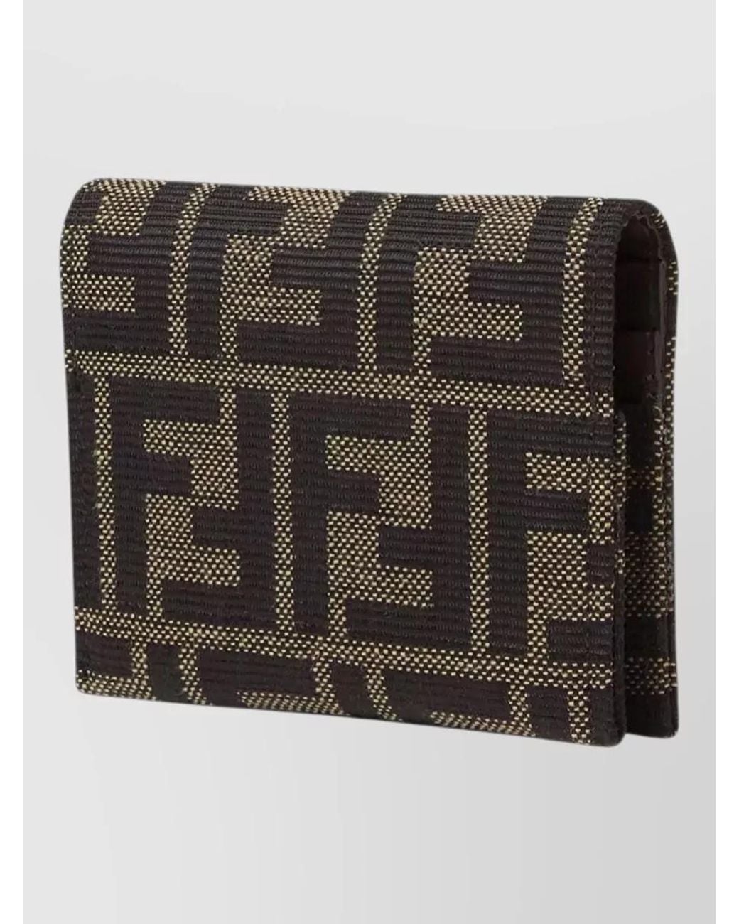 Fendi Black Jacquard Card Holder