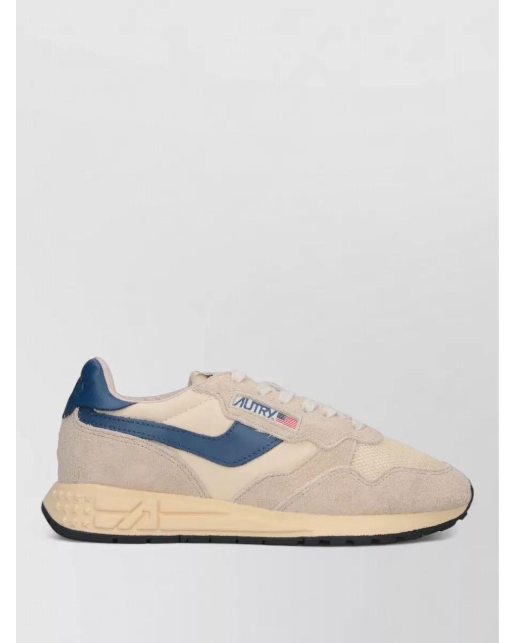 Autry Blue Leather Low-Top Sneakers