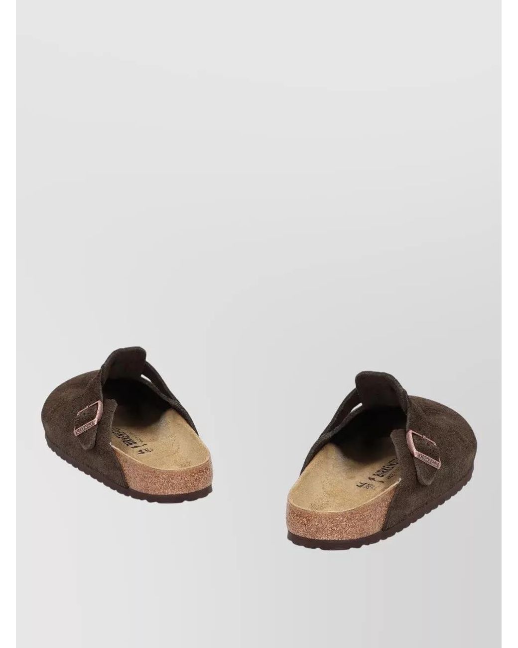 Birkenstock Brown Suede Leather Mules for men