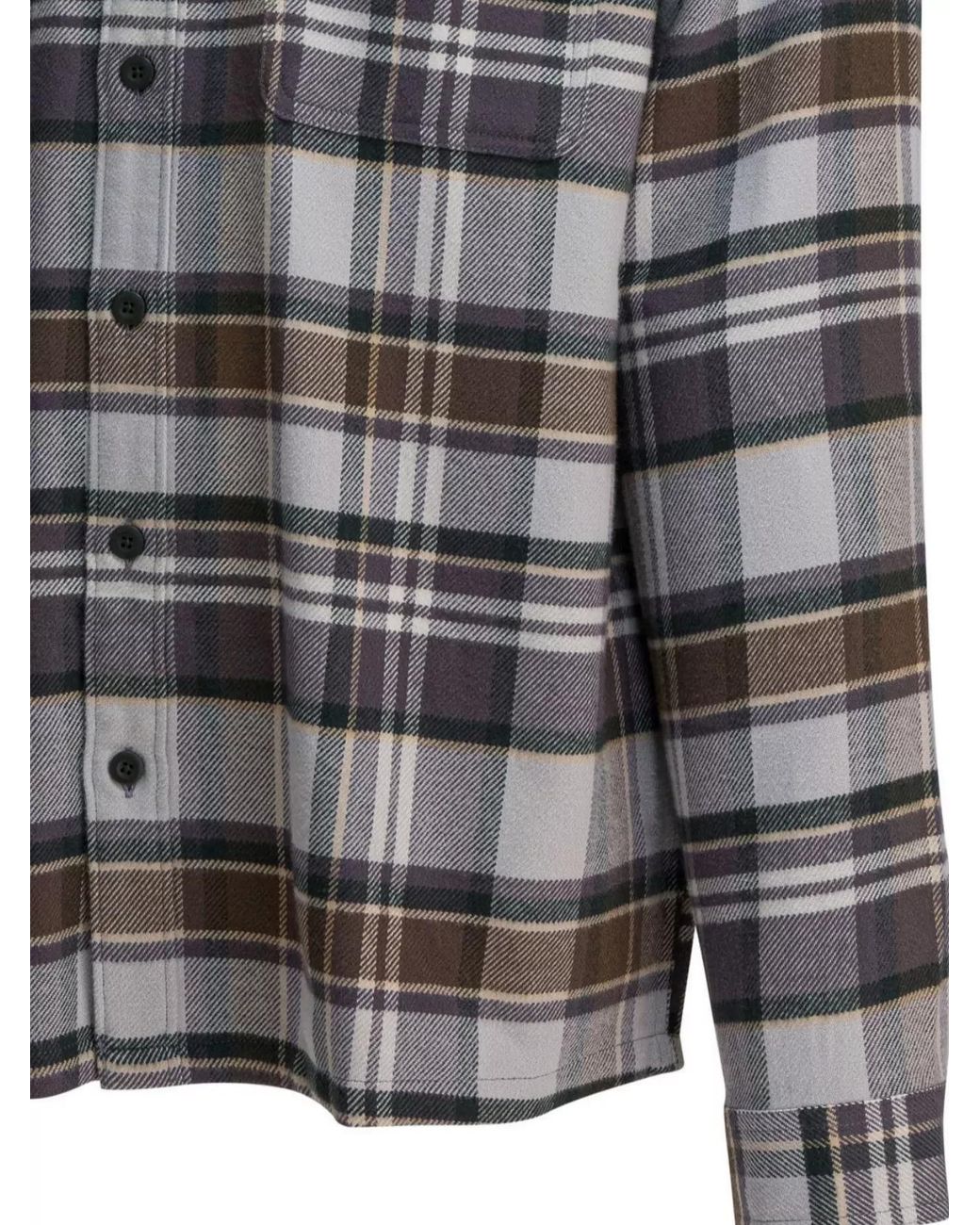 Patagonia Gray Cotton Flannel Shirt for men