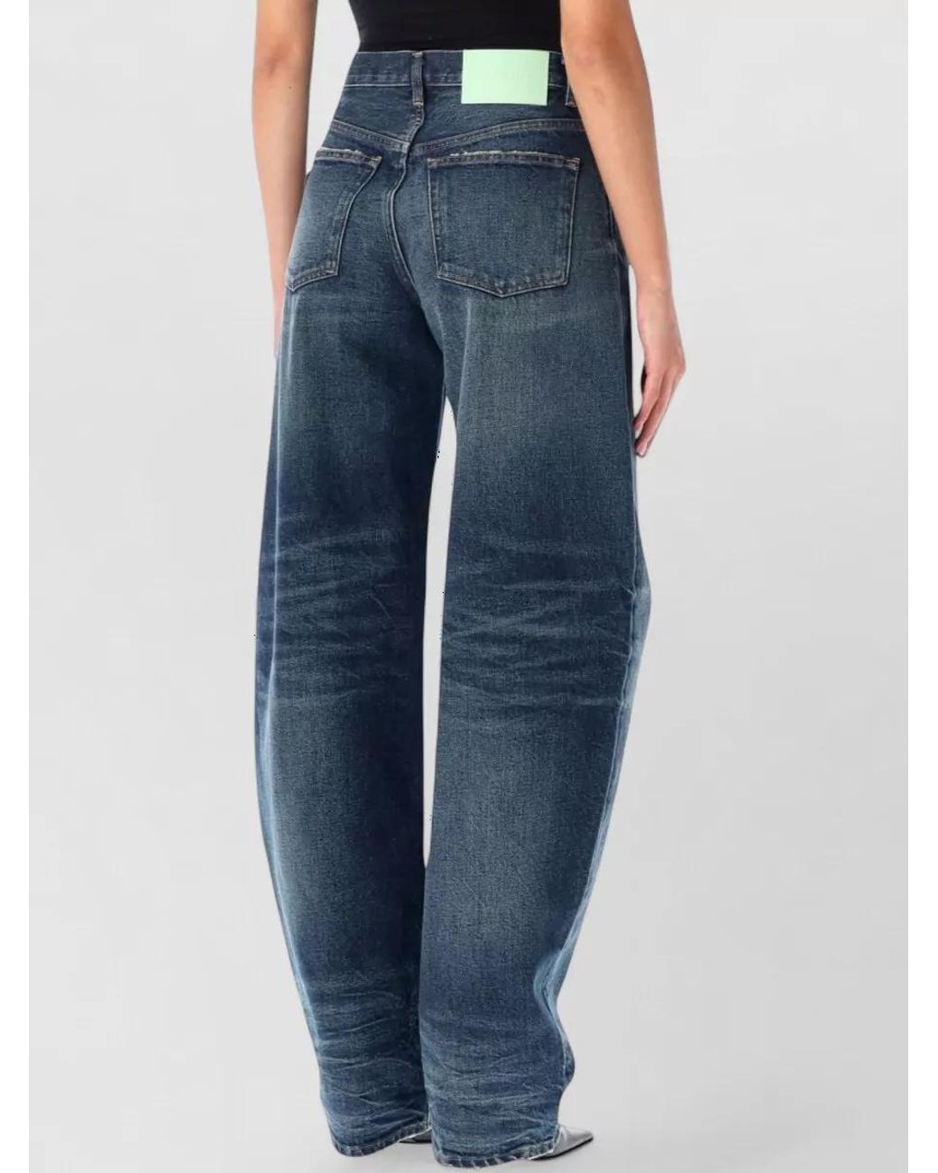 Haikure Blue Denim Straight-Leg Jeans