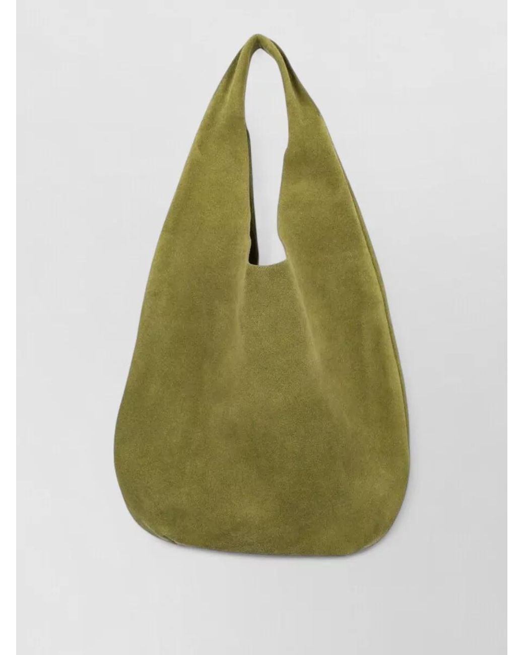A.P.C. Green Neige Leather Tote Bag