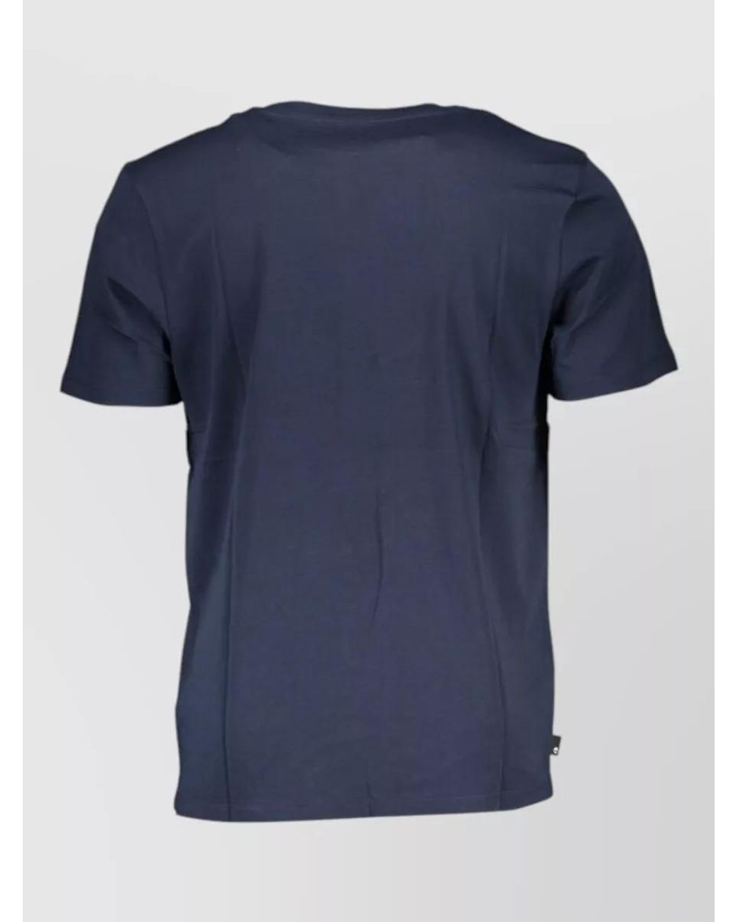 Timberland Blue Logo Print Cotton T-Shirt for men
