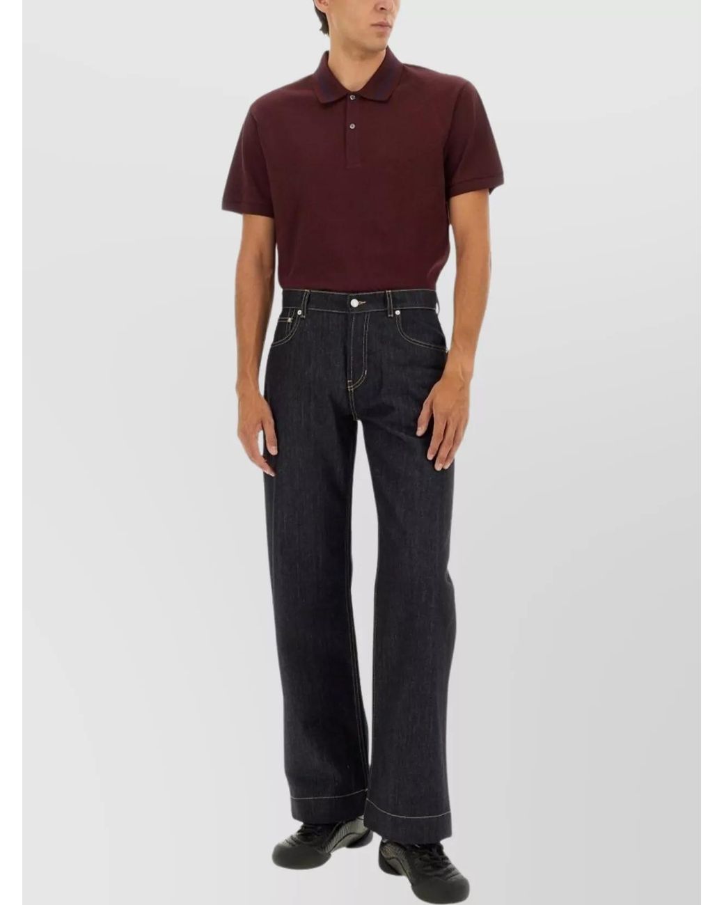 McQueen Multicolor Cotton Polo Shirt for men