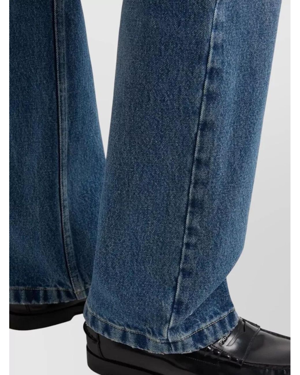 Prada Blue Denim Slim-Fit Regular-Rise Straight-Leg Jeans for men